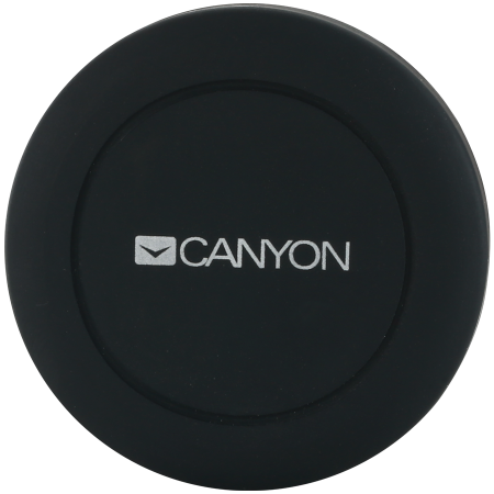Telefoane & accesorii - CANYON CH-2 Car Holder for Smartphones,magnetic suction function,with 2 plates(rectangle/circle), black,44*44*40mm 0.035kg