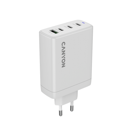 Cabluri - CANYON charger OnCharge 120 GAN Total 120W MAX 3 USB-C +1 USB-A White EU plug