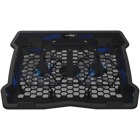 Accesorii Laptop - CANYON cooler NS03 3Fan 2USB LED Black