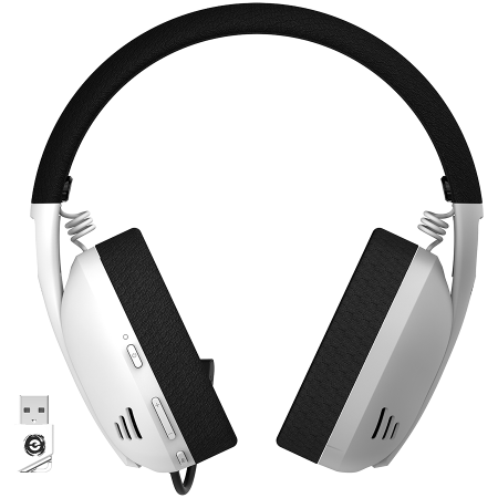 CANYON Ego GH-13, Gaming BT headset, +virtual 7.1 support in 2.4G mode, with chipset BK3288X, BT version 5.2, cable 1.8M, size: 198x184x79mm, White [2]