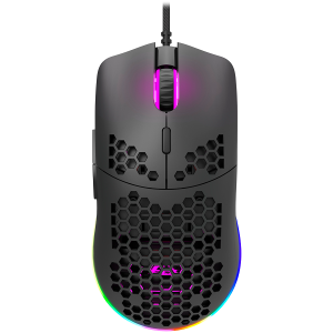 CANYON,Gaming Mouse with 7 programmable buttons, Pixart 3519 optical sensor, 4 levels of DPI and up to 4200, 5 million times key life, 1.65m Ultraweave cable, UPE feet and colorful RGB lights, Black,  [0]