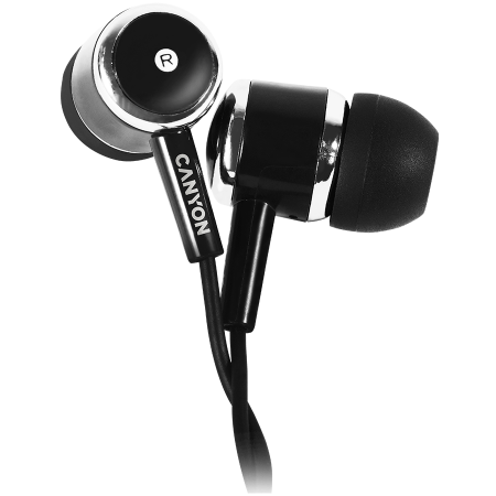 Telefoane & accesorii - CANYON headphones EPM-01 Mic 1.2m Black