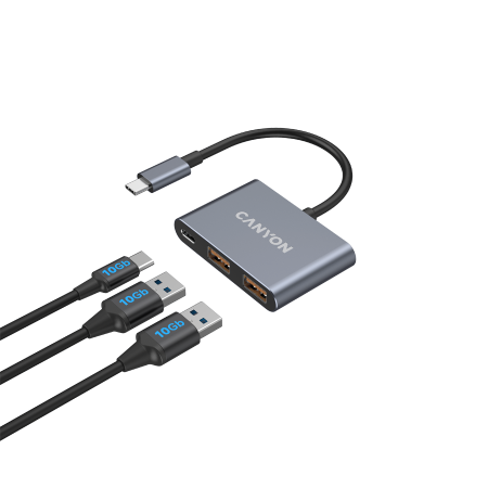 CANYON hub DS-3 3in1 USB-C Dark Grey [4]