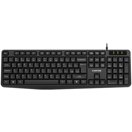 Sisteme PC & Periferice - CANYON keyboard KB-1 UK Wired Black