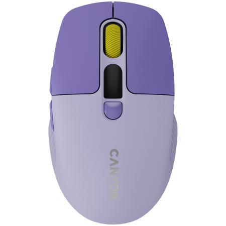 Mouse - CANYON mouse MW-26 LCD Silent Dual Mode Wireless Violet