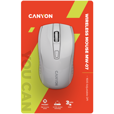 CANYON mouse MW-7 Wireless White [5]