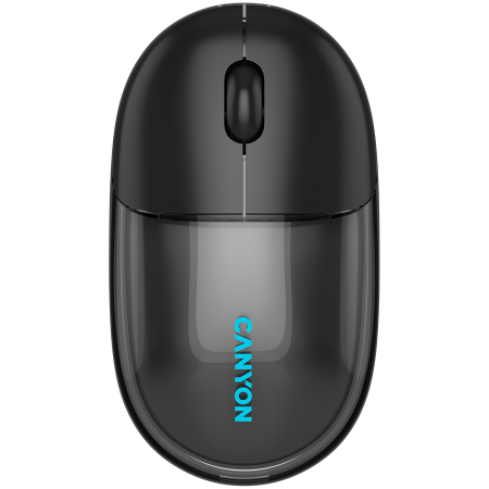 Mouse - CANYON mouse OnClick 24 BT/ Wireless Transparent/Black