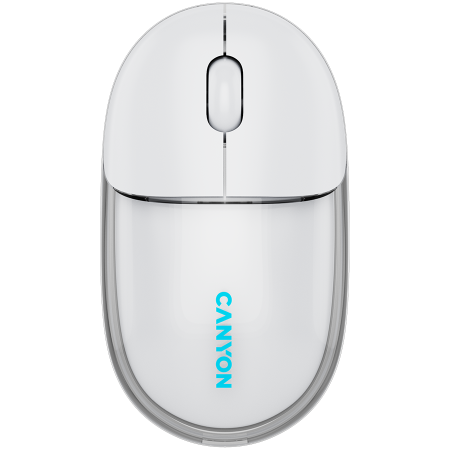 Mouse - CANYON mouse OnClick 24 BT/ Wireless Transparent/White