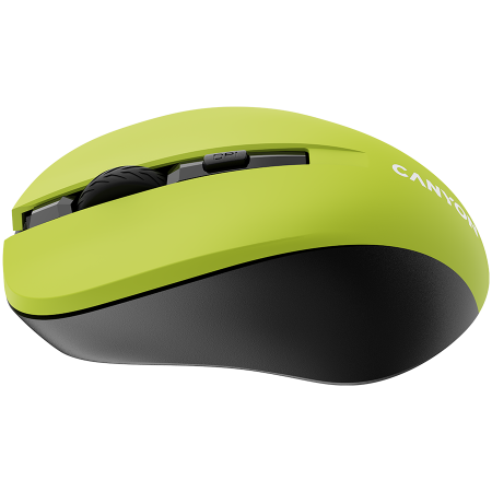 CANYON MW-1, Yellow 2.4GHz wireless optical mouse with 3 buttons, 800/1200/1600 DPI adjustable [3]