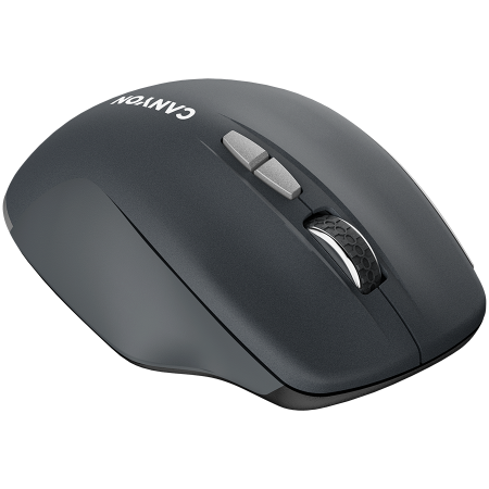 CANYON MW-21, 2.4 GHz Wireless mouse,with 7 buttons, DPI 800/1200/1600, Battery:AAA*2pcs,Dark gray72*117*41mm 0.075kg [4]