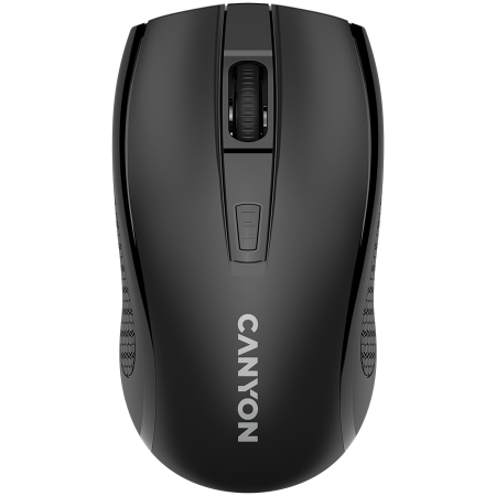 Mouse - CANYON MW-7, 2.4Ghz wireless mouse, 6 buttons, DPI 800/1200/1600, with 1 AA battery ,size 110*60*37mm,58g,black