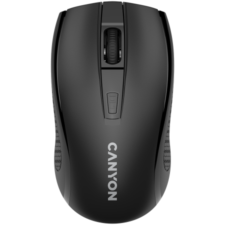 CANYON MW-7, 2.4Ghz wireless mouse, 6 buttons, DPI 800/1200/1600, with 1 AA battery ,size 110*60*37mm,58g,black [0]