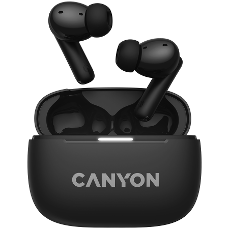 Telefoane & accesorii - CANYON OnGo TWS-10 ANC+ENC, Bluetooth Headset, microphone, BT v5.3 BT8922F, Frequence Response:20Hz-20kHz, battery Earbud 40mAh*2+Charging case 500mAH, type-C cable length 24cm,size 63.97*47.47*26.5mm