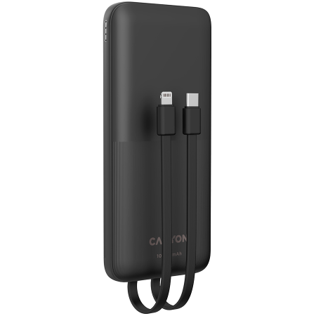 CANYON PB-1010, Power bank 10000mAh Li-pol battery with 2pcs Build-in Cable, Input: TYPE-C: 5V3A/9V2A 18WMicro USB: 5V2A/9V2A 18W Output: TYPE-C: 5V3A/9V2.2A 20WUSB-A: 4.5V5A ,5V4.5A, 5V3A,9V2A ,12V1. [1]