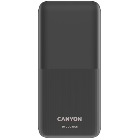 CANYON PB-1010, Power bank 10000mAh Li-pol battery with 2pcs Build-in Cable, Input: TYPE-C: 5V3A/9V2A 18WMicro USB: 5V2A/9V2A 18W Output: TYPE-C: 5V3A/9V2.2A 20WUSB-A: 4.5V5A ,5V4.5A, 5V3A,9V2A ,12V1. [0]