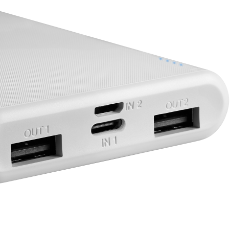 CANYON PB-108 Power bank 10000mAh Li-poly battery, Input 5V/2A, Output 5V/2.1A(Max), 140*68*16mm, 0.230Kg, White [2]