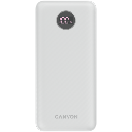 CANYON PB-2002 Power bank 20000mAh Li-poly battery, Input Type-C 5V3A,9V2A,18W , Output Type-C：5V3A,9V2.2A,12V1.5A,20W, Output USBA1/USBA2：5V3A,5V/4.5A,4.5V/5A,9V2A,12V1.5A,22.5W147.5*69*28.6mm, 0.437 [0]