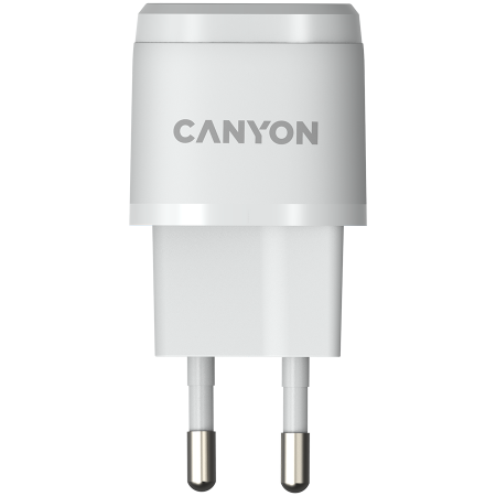 CANYON H-20-05, PD 20W Input: 100V-240V, Output: 1 port charge: USB-C:PD 20W (5V3A/9V2.22A/12V1.66A) , Eu plug, Over- Voltage , over-heated, over-current and short circuit protection Compliant with CE [0]