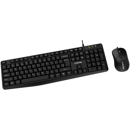 CANYON SET-1 EN Keyboard+Mouse Wired Black [1]