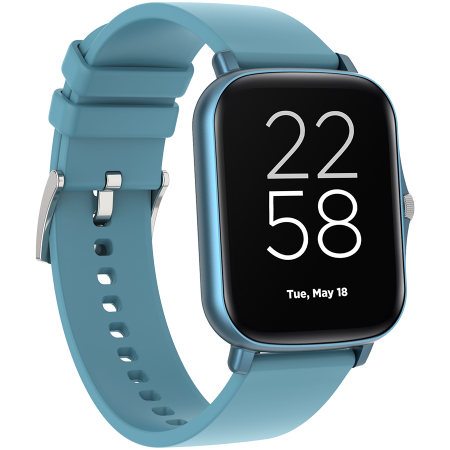 CANYON Barberry SW-79, Smart watch, 1.69inches TFT full touch screen, Zinic+plastic body, IP67 waterproof, multi-sport mode, compatibility with iOS and android, blue body with blue silicon belt, Host: [2]