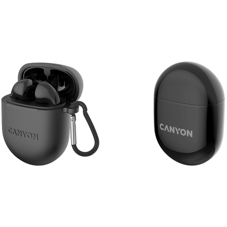 CANYON TWS-6, Bluetooth headset, with microphone, BT V5.3 JL 6976D4, Frequence Response:20Hz-20kHz, battery EarBud 30mAh*2+Charging Case 400mAh, type-C cable length 0.24m, Size: 64*48*26mm, 0.040kg, B [3]