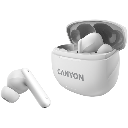 CANYON TWS-8, Bluetooth headset, with microphone, with ENC, BT V5.3 BT V5.3 JL 6976D4, Frequence Response:20Hz-20kHz, battery EarBud 40mAh*2+Charging Case 470mAh, type-C cable length 0.24m, Size: 59*4 [1]