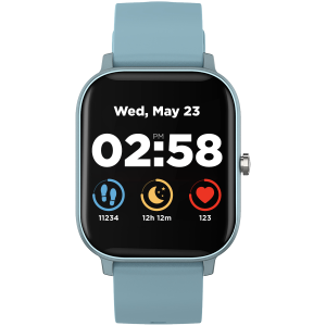 CANYON Wildberry SW-74 Smart watch, 1.3inches TFT full touch screen, Zinc plastic body, IP67 waterproof, multi-sport mode, compatibility with iOS and android, blue body with blue silicon belt, Host: 4 [0]