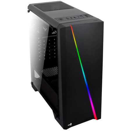 Carcasa Aerocool Cylon neagra, SPCC Steel ATX Mid Tower, fara sursa (tip ATX, montata jos) [1]
