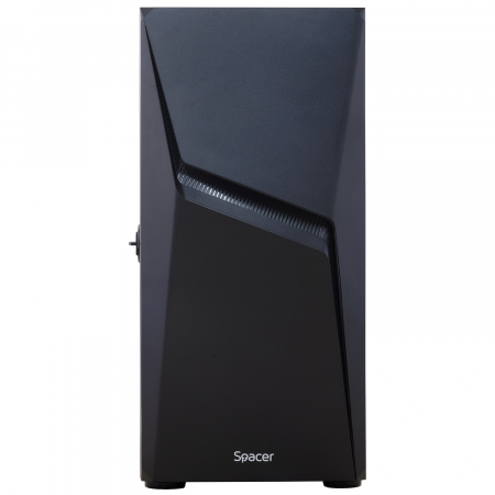 CARCASA  SPACER - gaming, Middle Tower, ATX, "THUNDER", fara sursa, usa sticla securizata (balama), USB 2.0 x 2, USB 3.0 x 1, Jack 3.5mm x 2, mesh , "SPGC-THUNDER" [1]