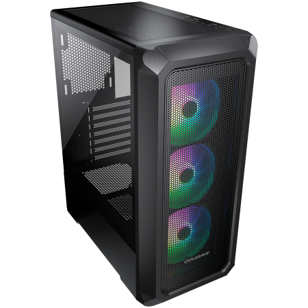 COUGAR | Archon 2 Mesh RGB (Black) | PC Case | Mid Tower / Mesh Front Panel / 3 x ARGB Fans / 3mm TG Left Panel [1]