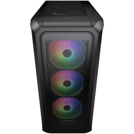 COUGAR | Archon 2 Mesh RGB (Black) | PC Case | Mid Tower / Mesh Front Panel / 3 x ARGB Fans / 3mm TG Left Panel [2]
