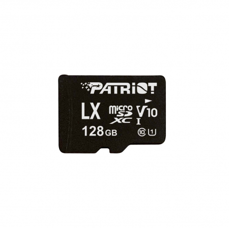 Sisteme PC & Periferice - CARD MicroSD PATRIOT, 128 GB, MicroSDXC, clasa 10, standard UHS-I U1, "PSF128GMDC10" (include TV 0.03 lei)