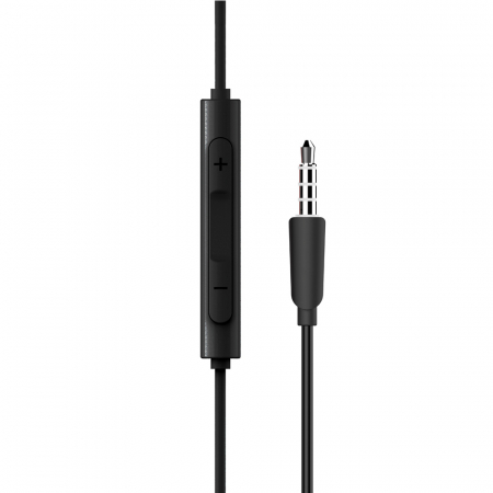 CASTI Edifier, cu fir, intraauriculare - butoni, pt smartphone, microfon pe fir, conectare prin Jack 3.5 mm, buton in-line, negru, \\"P205-BK\\", (include TV 0.15 lei) [2]