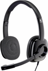 Casti - Casti Logitech  "H151" Stereo Headset with Microphone, Cloud White "981-000589"  (include timbru verde 0.01 lei)