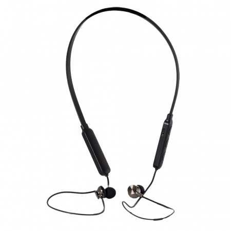 Casti - CASTI  Spacer, wireless, intraauriculare cu fir de legatura, pt smartphone, microfon pe fir, conectare prin Bluetooth 5.0, negru, \\"SPBH-SPORTY\\", (include TV 0.15 lei)