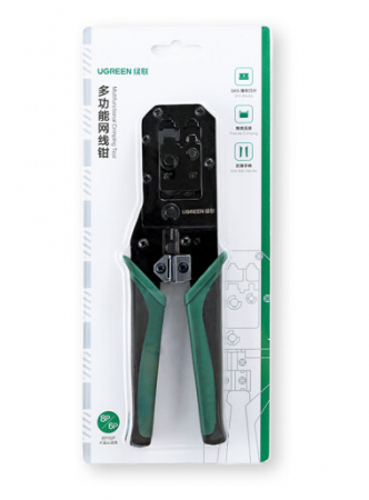 CLESTE sertizare mufe Ugreen, \\"NW136\\" functii: sertizare mufe 8P si 6P, taiere cablu, verde \\"70683\\" - 6957303876839 [1]