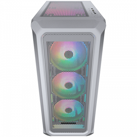 COUGAR | Archon 2 Mesh RGB (White) | PC Case | Mid Tower / Mesh Front Panel / 3 x ARGB Fans / 3mm TG Left Panel + COUGAR PSU STC600 / 600W Preinstalled [1]