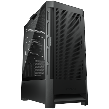 Carcase - COUGAR | Case Airface Black | PC Case | Mid Tower / Mesh Front Panel / 1 x 120mm Fan / TG Left Panel / Black