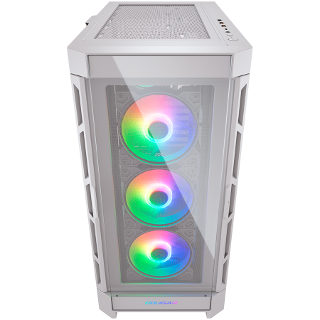 COUGAR | Duoface Pro RGB White | PC Case | Mid Tower / TG & Airflow Front Panel / 4 x ARGB Fans / TG Left Panel [3]