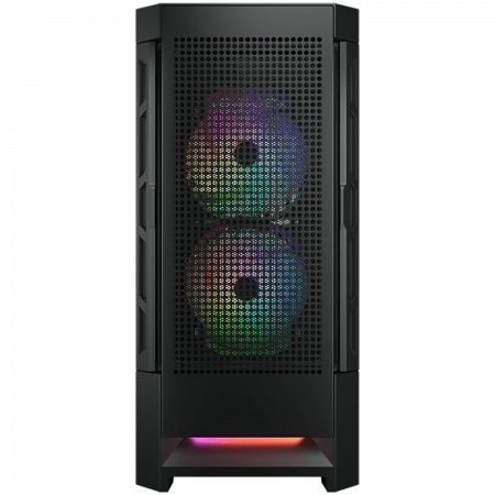 COUGAR | Duoface RGB Black | PC Case | Mid Tower / Airflow Front Panel / 2 x 140mm & 1x 120mm ARGB Fans incl. / TG Left Panel [2]