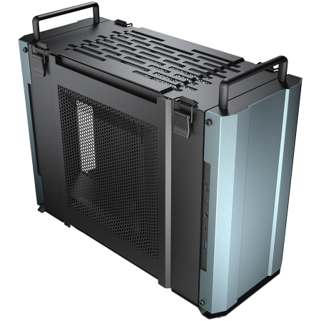 COUGAR | DUST 2 Iron Gray | PC Case | Mini-ITX / Anodized Aluminum Front and Back Panels / 2 x 120mm Fan [1]