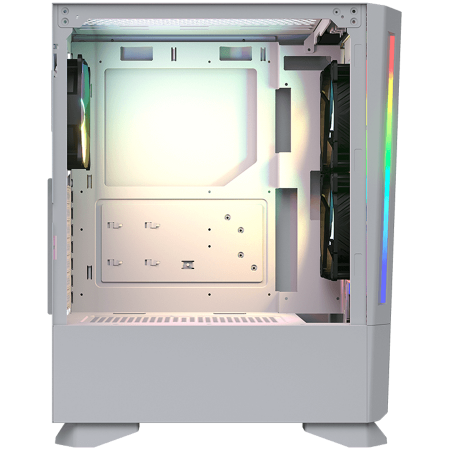 COUGAR | MX430 Air RGB White | PC Case | Mid Tower / Air Vents Front Panel with ARGB strips / 3 x ARGB Fans / 4mm TG Left Panel [4]