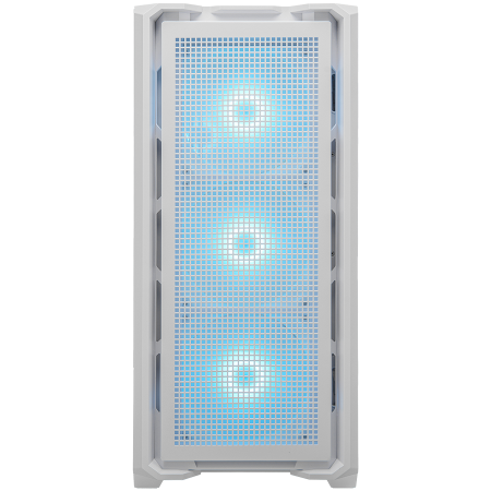 COUGAR | MX600 White | PC Case | Mid Tower / Mesh Front Panel / 3 x 140mm + 1 x 120mm Fans / Transparent Left Panel [6]