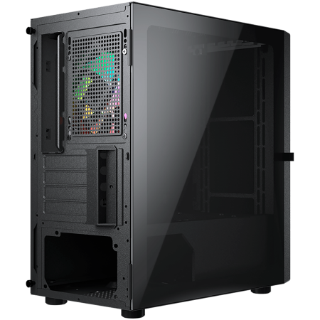 COUGAR | Purity RGB Black | PC Case | Mini Tower / TG Front Panel with ARGB strip / 1 x ARGB Fan / 3mm TG Left Panel [4]
