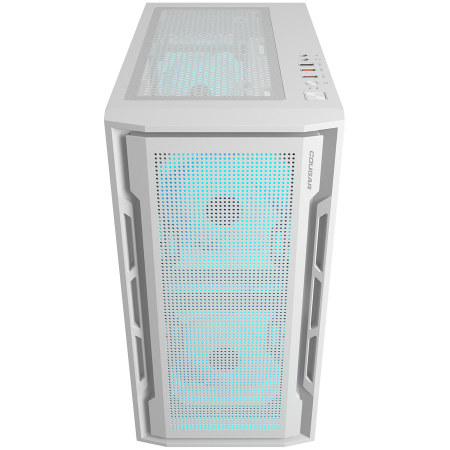 COUGAR | Uniface Mini RGB White| PC Case | Mini Tower / Mesh Front Panel / 2 x 140mm RGB Fans + 1 x 120mm RGB Fan / TG Left Panel [1]
