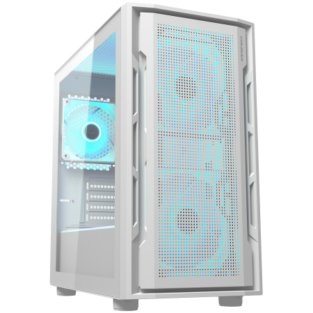 COUGAR | Uniface Mini RGB White| PC Case | Mini Tower / Mesh Front Panel / 2 x 140mm RGB Fans + 1 x 120mm RGB Fan / TG Left Panel [0]