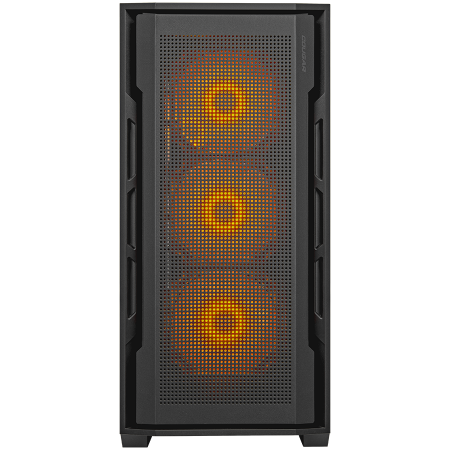 COUGAR | Uniface RGB Black | PC Case | Mid Tower / Mesh Front Panel / 4 x 120mm ARGB Fans / TG Left Panel / Black [3]