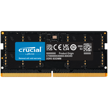 Laptop, Tablete & Telefoane - Crucial 32GB DDR5-4800 SODIMM CL40 (16Gbit), EAN: 649528906533