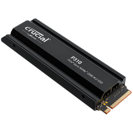 SSD - Crucial P310 1TB PCIe Gen4 2280 NVMe M.2 SSD with heatsink