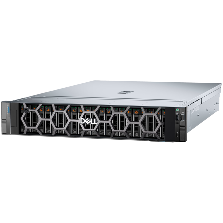 Servere - Dell PowerEdge R760xs Rack Server,Intel Xeon 4510 2.4G(12C/24T),32GB 6400MT/s RDIMM,2.4TB HD SAS ISE 12Gbps 10K(12x3.5''HDD SAS/SATA),PERC H755,iDRAC9 Enterprise 16G,2U Standard Bezel,Broadcom 5720&57